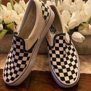 Checkered Vans women’s Size 8